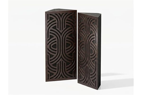 2-pack – smal akustisk hörnbasfälla | ljudabsorberare med låg frekvens | studio akustisk behandling | Storlek: 50 x 23 cm
