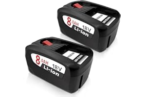 QINYCON 2 Stück 8.0Ah Ersatzakku für Bosch akku 18V PBA PSB,Kompatibel mit 18V Green Werkzeugen Haus und Garden18V System,Ersatz für Gardena18V Akku(Nicht kompatibel mit der Bosch-Staubsauger Unlimited Serie)