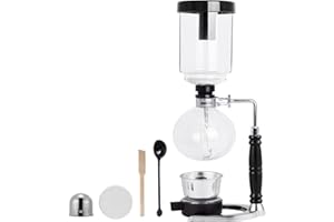 YUCHENGTECH Cafetera de Sifón,vidrio，5 tazas (600 ml)