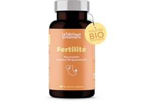 Fertilité, Conception et Grossesse | Complément alimentaire, Vitamine B9 (acide folique), Myo Inositol, Iode | La fabrique des mamans, 30 jours, Vegan, Fabriqué en France