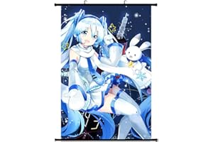 IFHDO Hatsune Miku Rollbild Figura de juego Póster Hatsune Miku Poster Rollbild Anime Figura Videojuego Decoración de la habitación Regalo 40 * 60 cm
