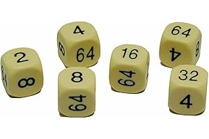 BRIMTOY 16mm spare White doubling dice for backgammon x 2