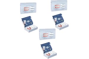 JUVALE Zestaw silikonowych protez, zestaw protez silikonowych, zestaw protez, protezy silikonowe, pełne usta, zestaw sztucznych zębów, zęby u góry i na dole, zestaw do przekaźnika protezy, zestaw zatrzaskowy