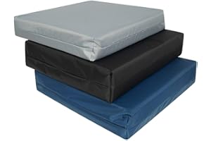 TOP STYLE COLLECTION Waterproof seat pads for garden chairs multi use Waterproof Chair Seat Pads Outdoor Office Garden Patio Chair Cushions Pad (Grey, 43CM X 48CM X5CM)