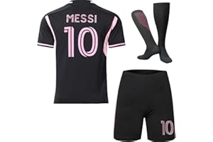 HUSSATEX Miami 2023/2024#10 Auswärts Kinder Fußball Trikot & Shorts mit Socken Jugendgrößen