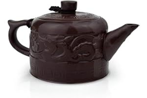 YXHUPOT Teiera da 226,8 g con drago cinese Zisha Gongfu, infusori per tè sfuso