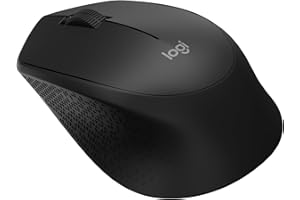 ‎LOGITECH Logitech M280 Mysz bezprzewodowa, 2,4 GHz z nanoodbiornikiem USB, 18-miesięczna żywotność baterii, zaawansowane śledzenie optyczne 1000 DPI, oburęczna, PC, Mac, laptop - Czarny