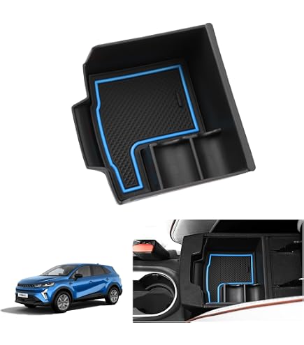 Ruiya Porte-Objets Derrière L'Écran Pour Renault Captur 2 (2020-2024) – Compatible 9,3" Easy Link – Organisateur Console Central Parfait Pour Hybrid E-Tech & RS Line