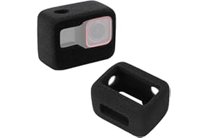 HSU 2 Piezas Carcasa de Espuma para Insta360 Ace Pro, Cubierta de Antiviento con Reducción de Ruido para la Grabación de Audio y Vídeo al Aire Libre