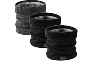 Onvavient Schal Herren Winter, Winter Halsschlauch Ski, Schlauchschal Halstuch Halswärmer Gesichtsschal Fleece Loop Schal Männer Frauen Warm Dick Loopschal Nackenwärmer