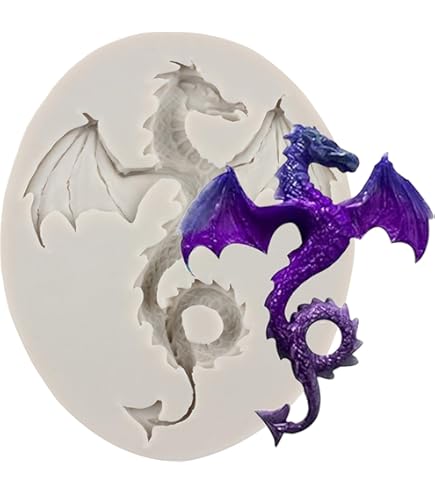 Drachenkopf Silikonform - Für Seife, Gips & Fondant