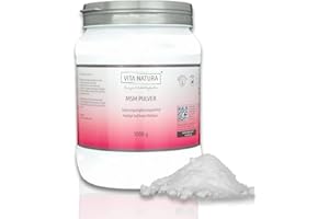 ‎VITA NATURA ENERGIE & WOHLBEFINDEN Vita Natura MSM Pulver, Methylsulfonylmethan, nachhaltige Verpackung, 1er Pack (1 x 1 kg)