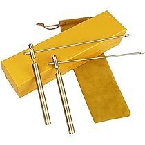 Set Rabdomante In Rame - 2 Canne Retrattili E Pendolo Per Divinazione, Caccia Ai Fantasmi - Foto 9