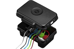 SLX Weatherproof Electrical Box, Outdoor Extension Leads, Reels, Transformers, Fuse Box Cover, 5x Cable Outlets, IP56 Water-Resistant Certified, Silicone Mould, 360 x 255 x 138mm