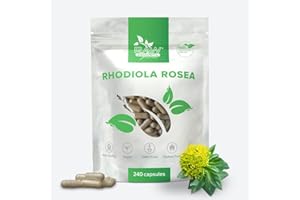 ‎RAW POWDERS Rhodiola Rosea Extract 500mg, 240 Kapseln – Unterstützung für Stressabbau, Energie & Ausdauer – Reine Zutaten, GMO- & Glutenfrei von Raw Powders