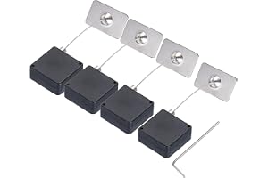 QUARKZMAN 4 set infällbara kabellås med dubbelsidigt lim TV