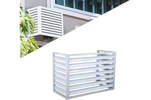 Gguwug 1.5P copri condizionatore da esterno copri condizionatore esterno multifunzionale in alluminio, coperture per condizionatori da esterno Facile da installare copri condizionatore da esterno