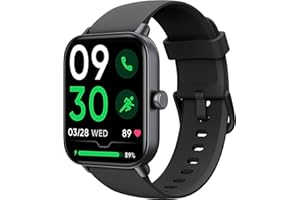 KALINCO Montre Connectée Femme Homme avec Alexa Intégré, 1,8" Smartwatch avec Appel Bluetooth, Podometre/Fréquence Cardiaque/Sommeil/SpO2, 100+ Modes Sportifs, Montre Intelligente pour Android iOS