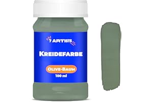7 Artists Chalk Paint Olive-Baum 100 ml Kreidefarbe für Möbel | Kreidefarbe für Holz auf Wasserbasis - Olive-Baum Farbe für Möbel ohne Schleifen | Kreidefarbe Möbel, Wand, Holz