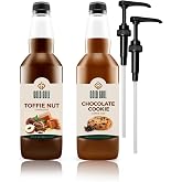 Toffee Nut & &Ccedil;ikolatalı Kurabiye Aromalı Kahve & Meyve Şurubu 2 x 700 ml.