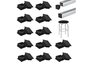 24 stycken lamellpluggar 40 x 40 mm för fyrkantiga rör, svart för rörformiga, fyrkantiga plaständar, för fyrkantiga rörformig