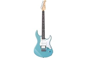 Yamaha Pacifica 112V Hochwertige E-Gitarre in elegantem Design für Einsteiger und Fortgeschrittene, mit 2 online Gitarrenstunden bei einem Lehrer der Yamaha Music School, in Sonic Blau
