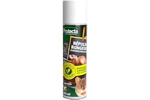 Protecta® Spray Répulsif Souris, Rats et Martres 300ml - Huile Essentielle Barrière Anti-Rongeurs - Protection Efficace pour Câbles, Tuyaux, Durites - Idéal Voitures, Garages, Greniers et Jardins