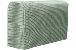 NOLITOY 2 Piezas Funda De Sofá Fundas De Sofá Negras Silla De Escritorio Sofa De Cuero Sillón Reclinable Chair Cubiertas Protector De Sofá Toalla Verde Sillas Toalla Oficina Brazo