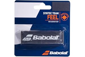 Babolat, Grip de Tennis Modèle Syntec Team, Taille Unique, Épaisseur 1,5 mm, Excellente Absorption, Idéal pour Joueurs Soucieux de la Précision
