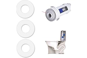 ARADOEA 3 Pack 816.418.00.1 Toilet Flush Valve Seal Ring Compatible with Geberit Replacement Flush Valve Base Sealing Washer Silicon Clear Washers Repair Rubber Seal Diaphragm Washer Toilet Cistern Seal