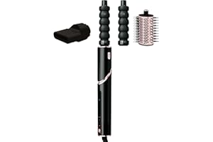 Shark FlexStyle 3-in-1 Luftstyler & Haartrockner, Auto-Wrap-Lockenaufsatz, Ovalbürste, Konzentrator, Keine Hitzeschäden, Schwarz, Roségold, HD426EU
