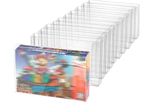 Mcbazel 10Pcs Schutzhüllen für Super SNES, Transparente Aufbewahrungsbox für Spielkarten Super SNES, Klarsichthüllen-Schutzhüllen Retro Game Protectors-Cases für Super SNES-Spiel(10er-Satz)