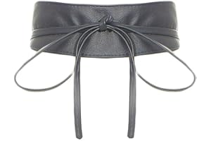 MALITO MORE THAN FASHION malito damski pas biodrowy z prawdziwej skóry Self Knot Tie Wrap G100