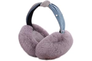 SUNNEE Soft Winter Warm Ear Muffs - Women Foldable Headband Earmuffs Furry Fleece Ear Covers for Cold Weather