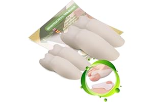 SLIM FEET PRO Juego de 2 Pares de Correctores de Dedo Pequeno y Grande para Hallux Valgus - Alivio del Dolor, Protección y Alineación Cómoda. Prevención de Superposiciones, Talla Única