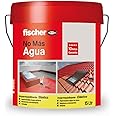 fischer - Pintura impermeabilizante (cubo 20kg) Gris sin fibras, resistente al agua y exteriores