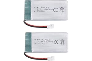 YUNIQUE GREEN-CLEAN-POWER YUNIQUE Espana 2 Piezas 3.7V 1200mAh batería de repuestos syma RC X5SW X5SC Quadcopter abejón