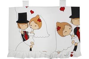 Russo Tessuti Copriforno Copri Forno Cucina Zucchissime Balza Palloncini Fiori Wedding 35x45 cm-Variante 6