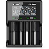 Fast Charger 4 bays 18650 Battery Charger XTAR VC4S 21700 Battery Charger 32650 charger Max 3A for 3.6V/3.7V Li-ion 18650 187