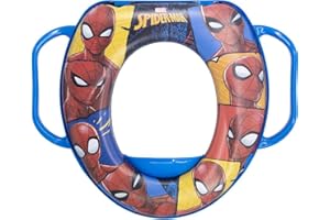 Stor Riduttore Wc Bambini Marvel Spiderman, con imbottitura comoda e due maniglie, lavabile e riutilizzabile