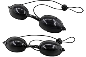 XONGSYUE Gafas de Seguridad, 2 Piezas Gafas de Bronceado, Gafas de Protección UV, Gafas de Solarium, Ajustables Gafas de Protección del láser para protección de rayos UV para solarium, luz pulsada, playa