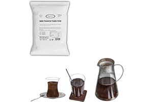 KOZA Polvo de bebida instantánea en bolsa de 1000 g | Polvo para bebidas calientes o frías | Té turco | Té helado | Té helado | Té de migas | Té | Cay | Té en polvo | Oralet | (manzana)