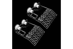 dancepandas Tortuga Plataforma 2PCS Isla Flotante para Tortugas Acuario Plataforma con Ventosas, Plástico Tortuga del Muelle del Embarcadero Basking Plataforma