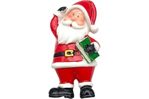 LEDDY LIVING Magnete 3D per Frigorifero Babbo Natale, Calamita Natalizia Decorativa, Perfetta per la Cucina, Lavagna Magnetica o Ufficio, Idea Regalo e Decorazione Natalizia (MOD 6)