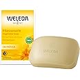 WELEDA Bio Calendula Handseife / Körperseife - natürliche Naturkosmetik Pflanzenseife / Naturseife mit Kokosöl & Olivenöl zur