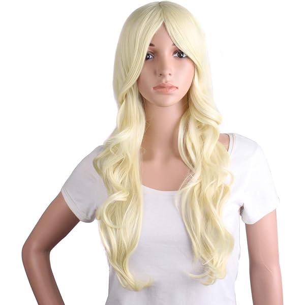 WIG ME UP Hippie-Perücke Blond Gesträhnt – 70er Style Mit Abnehmbarem Stirnband