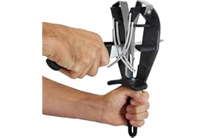 Bobet Aiguiseur SHARP'EASY Affûteur Manuel Couteaux de cuisine - Redresse et entretient les lames (Noir)