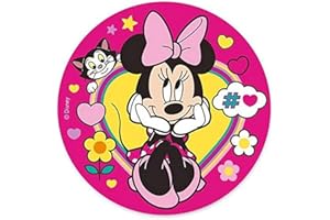 Dekora - Decoracion Tartas de Cumpleaños Infantiles en Disco de Oblea de Disney Minnie Mouse - 20 cm