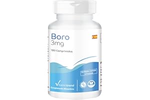 Boro 3mg – Boron – ¡Para 6 MESES! – vegano – sin estearato de magnesio– 180 comprimidos | Vitamintrend®