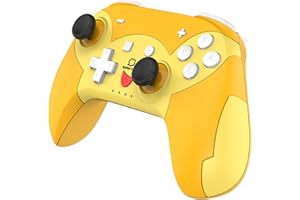 MINIBIRD Pop Top - Pika - Controlador inalámbrico Bluetooth para Nintendo Switch - 16 Horas de autonomía - Controlador Compacto y Compatible para Switch/Switch Lite/Switch Pro - Controlador Turbo -